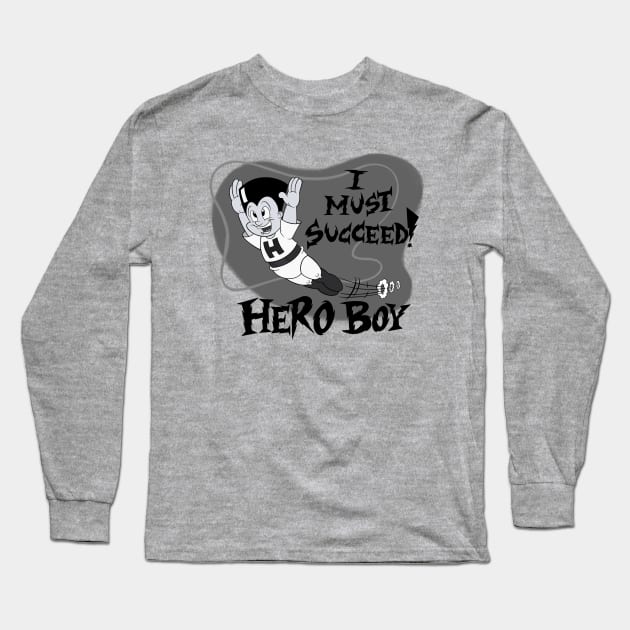 Hero Boy Long Sleeve T-Shirt by NoisyPaperDragon